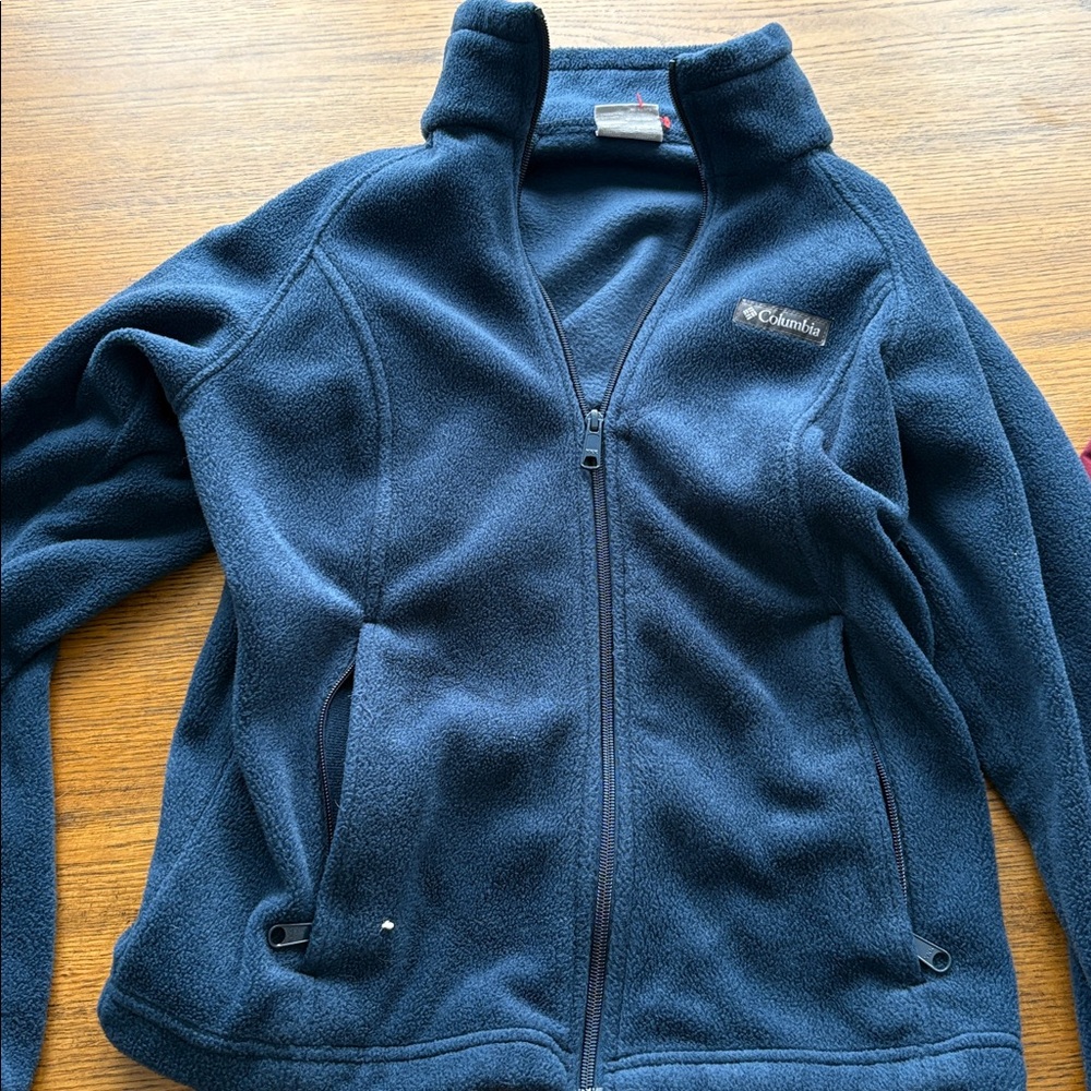 Colombia Women's Blue Fleece Jacket Coat